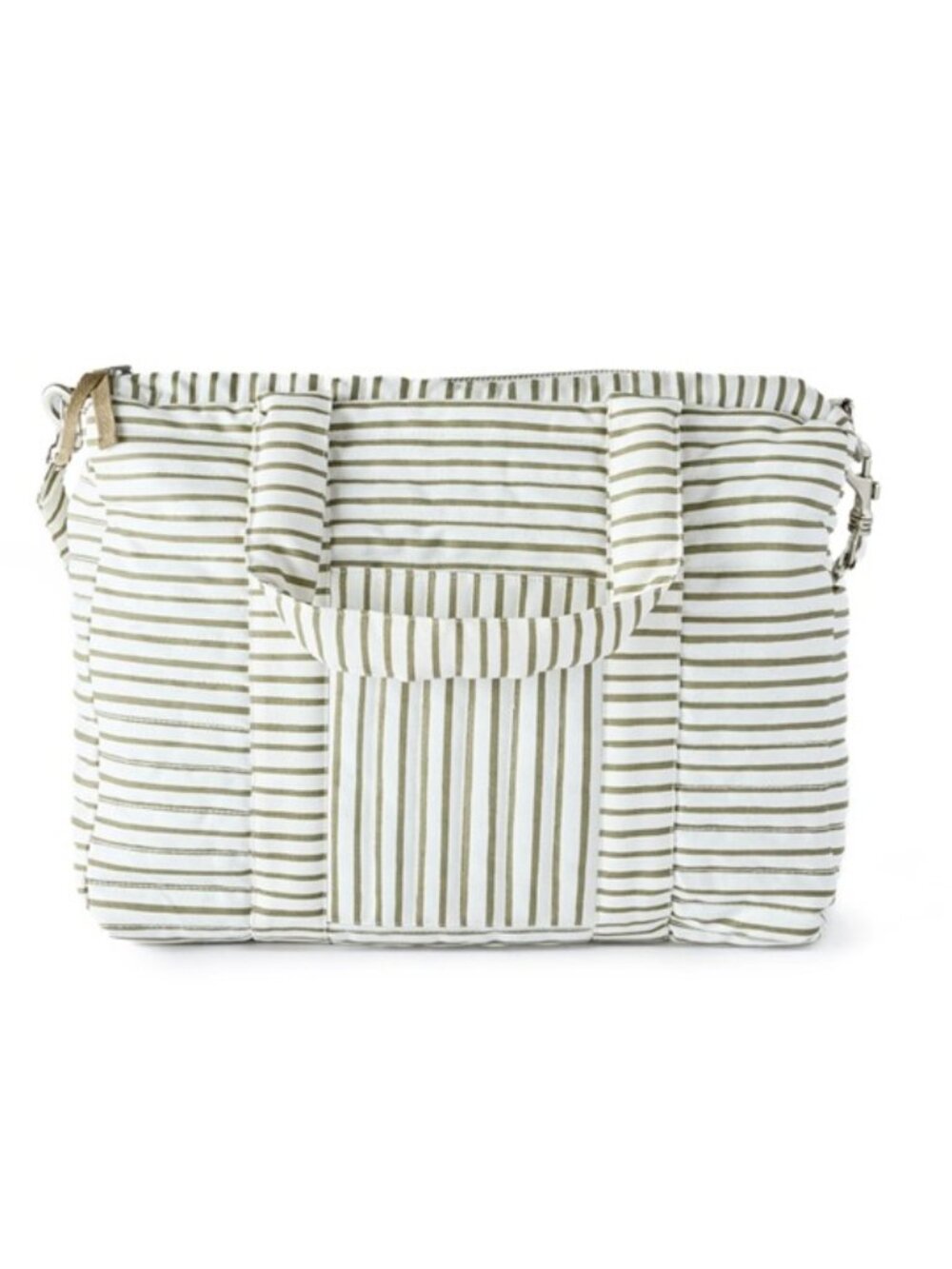 SOLD OUT Pehr Weekender Diaper Bag Stripes Away Olive Organic Cotton